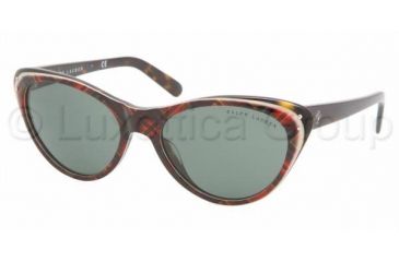 Image of Ralph Lauren RL 8070 Sunglasses Styles - Red Tartan Green Frame, 529471-5618