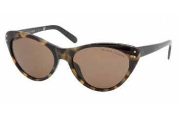 Image of Ralph Lauren RL 8070 Sunglasses Styles - Top Yellow Havana-Black Brown Frame, 501073-5618