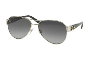 Image of Ralph Lauren RL7047Q Sunglasses 9001T3-58 - Silver Frame, Gradient Grey Polar Lenses