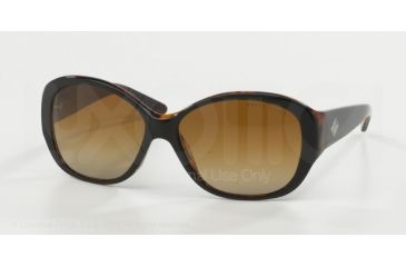 Image of Ralph Lauren RL8091 Sunglasses 5260T5-60 - Top Black/Havana Frame, Polar Brown Gradient Lenses