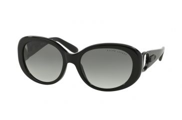 Image of Ralph Lauren RL8118Q Sunglasses 500111-56 - Black Frame, Gray Gradient Lenses