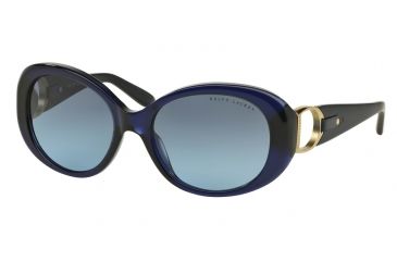 Image of Ralph Lauren RL8118Q Sunglasses 50338F-56 - Shiny Dark Blue Frame, Gradient Blue Lenses