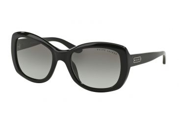 Image of Ralph Lauren RL8132 Sunglasses 500111-55 - Black Frame, Gray Gradient Lenses