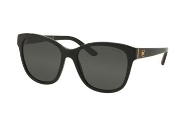 Image of Ralph Lauren RL8143 Sunglasses 500187-55 - Black Frame, Gray Lenses