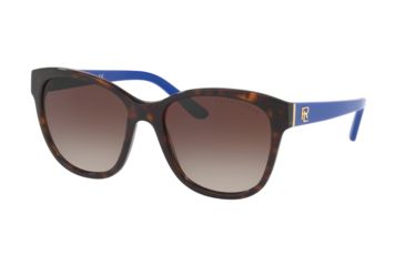 Image of Ralph Lauren RL8143 Sunglasses 500313-55 - Dark Havana Frame, Brown Gradient Lenses