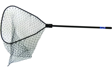 Image of Ranger Deluxe Landing Net Fiberglass Handle Salmon Steelhead Muskie Striper 48in Handle 28x30 Black, 993