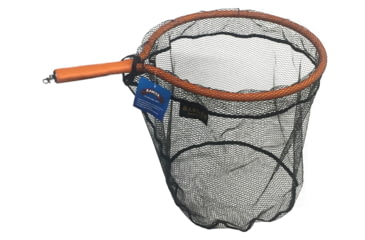 Image of Ranger Floating Kayak Net Orange 8in handle, 18inx18in hoop size 24in net depth, rubber coated hook free treated, WKNO