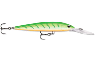 Image of Rapala Down Deep Husky Jerk 10 Lure, Green Tiger UV, DHJ10GTU