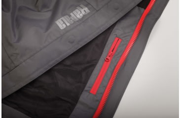 Image of Rapala Rain Jacket, Grey Red, Small, RR1J-S