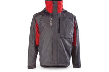 Image of Rapala Rain Jacket, Grey Red, Large, RR1J-L