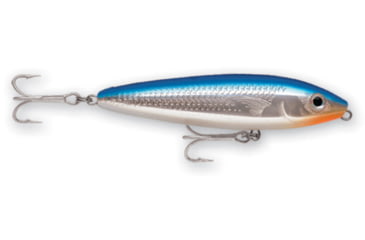 Image of Rapala Saltwater Skitter Walk Topwater Lure, Floating, Blue Mullet, 5/8oz, 4 3/8in, SSW11BMU