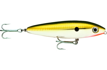 Image of Rapala Saltwater Skitter Walk Topwater Lure, Floating, Gold Chrome, 5/8oz, 4 3/8in, SSW11GCH
