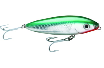 Image of Rapala Saltwater Skitter Walk Topwater Lure, Floating, Green Mullet, 5/8oz, 4 3/8in, SSW11GRMU