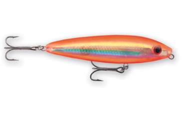 Image of Rapala Saltwater Skitter Walk Topwater Lure, Floating, Holographic Orange Gold, 5/8oz, 4 3/8in, SSW11HOG