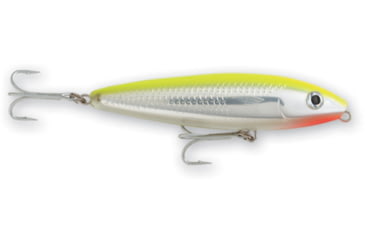 Image of Rapala Saltwater Skitter Walk Topwater Lure, Floating, Hot Chartreuse, 5/8oz, 4 3/8in, SSW11HCH