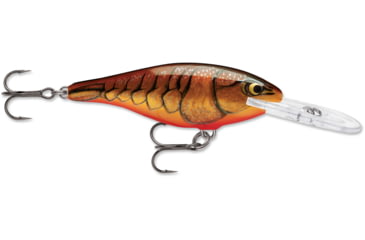 Image of Rapala Shad Rap Crankbait 2 3/4in, 5/16 oz, Floating, Dark Brown Crawdad, SR07DCW