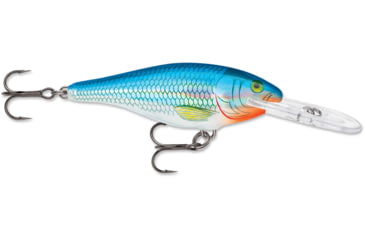 Image of Rapala Shad Rap Crankbait 2 3/4in, 5/16 oz, Floating, Holographic Blue Shiner, SR07HBSH