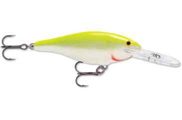 Image of Rapala Shad Rap 07 Lure, Silver Fluorescent Chartreuse, SR07SFC