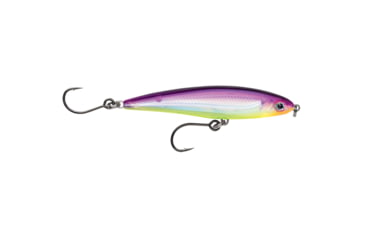 Image of Rapala X-Rap Twitchin Minnow 4in Purple Chartreuse, SXRT10PRCH