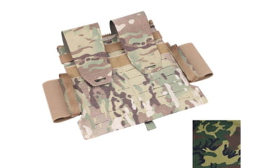 Image of Raptor Tactical Breacher Front Flap Plate Carrier, MOLLE/PALS/Velcro, Woodland, RT-BFF-WD