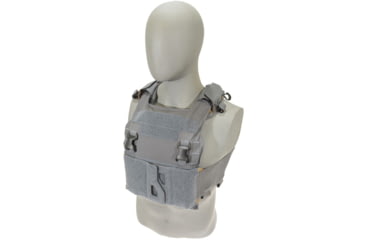 Image of Raptor Tactical GHOST MK1 Plate Carrier, MOLLE/Velcro, Medium, Tactical Grey, RT-GHOST1-TG-M