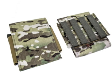 Image of Raptor Tactical Side Plate Pockets, MOLLE/Velcro, 5.5L x 6.5W, MultiCam, RT-SPP-MC-5.5x6