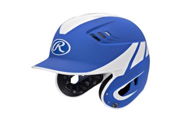 Image of Rawlings Velo Series Senior 2-Tone Away Batting Helmet, Blue 1007748