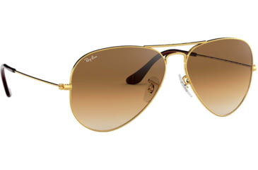 Image of Ray-Ban Aviator Large Metal RB3025 Sunglasses, Arista Crystal Brown Gradient, RB3025 001/51-5514