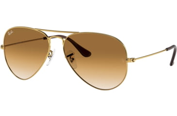 Image of Ray-Ban Aviator Large Metal RB3025 Sunglasses, Arista Crystal Brown Gradient, RB3025 001/51-5514