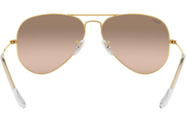 Image of Ray-Ban Aviator Large Metal RB3025 Sunglasses, Arista Frame, Crystal Pink Silver Mirror 55 mm Lenses, 001-3E-5514
