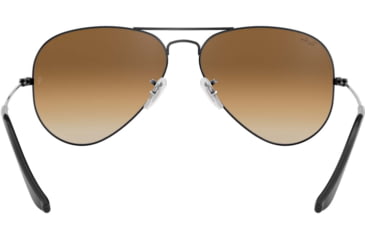 Image of Ray-Ban Aviator Large Metal RB3025 Sunglasses, Gunmetal Crystal Brown Gradient, RB3025 004/51-5514