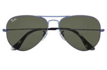 Image of Ray-Ban Aviator Large Metal Sunglasses RB3025 918731-55 - , Green Lenses