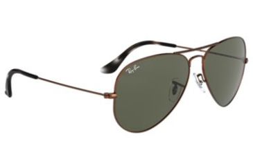 Image of Ray-Ban Aviator Large Metal Sunglasses RB3025 918931-55 - , Green Lenses