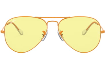 Image of Ray-Ban Aviator Large Metal Sunglasses RB3025 9220T4-55 - , photo evolve yellow/light red Lenses