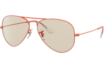 Image of Ray-Ban Aviator Large Metal RB3025 Sunglasses, Red, 55, RB3025-9221T2-55