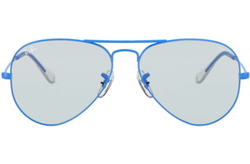 Image of Ray-Ban Aviator Large Metal Sunglasses RB3025 9222T3-55 - , photo evolve grey/dark violet Lenses