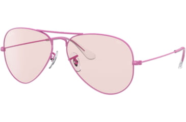 Image of Ray-Ban Aviator Large Metal RB3025 Sunglasses, Violet, 55, RB3025-9224T5-55