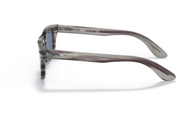Image of Ray-Ban Burbank JR RJ9083S Sunglasses, Dark Blue Lenses, Striped Gray, 43, RJ9083S-707480-43