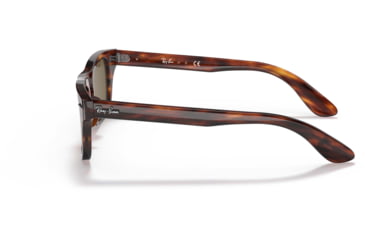 Image of Ray-Ban Burbank JR RJ9083S Sunglasses, Dark Brown Lenses, Striped Havana, 43, RJ9083S-710373-43