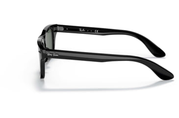 Image of Ray-Ban Burbank JR RJ9083S Sunglasses, Dark Green Lenses, Black, 43, RJ9083S-100-71-43