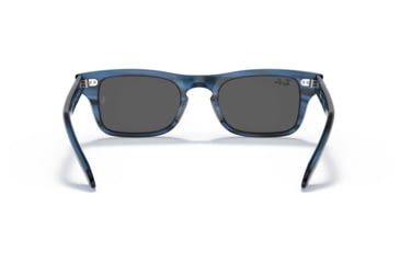 Image of Ray-Ban Burbank JR RJ9083S Sunglasses, Dark Grey Lenses, Striped Blue, 43, RJ9083S-707287-43