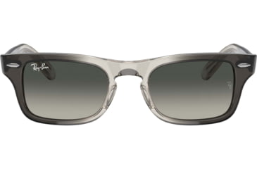 Image of Ray-Ban Burbank JR RJ9083S Sunglasses, Gradient Grey Lenses, Transparent Grey, 43, RJ9083S-710411-43