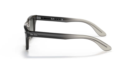 Image of Ray-Ban Burbank JR RJ9083S Sunglasses, Gradient Grey Lenses, Transparent Grey, 43, RJ9083S-710411-43