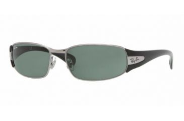 Image of Ray-Ban Junior RJ 9522S Sunglasses Styles - Gunmetal Frame / Green Lenses, 200-71-5315