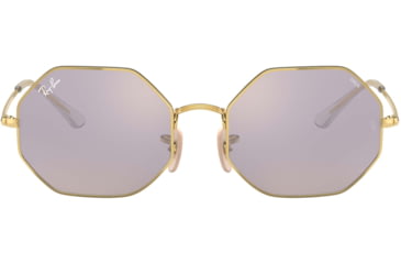 Image of Ray-Ban Octagon 1972 Sunglasses 001/B3-54 - , Photo dark grey mirror gold Lenses