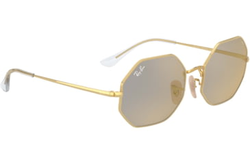 Image of Ray-Ban Octagon 1972 Sunglasses 001/B3-54 - , Photo dark grey mirror gold Lenses