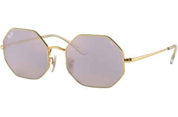 Image of Ray-Ban Octagon RB1972 Sunglasses, Arista, Photo Dark Grey Mirror Gold, 54, RB1972-001-B3-54
