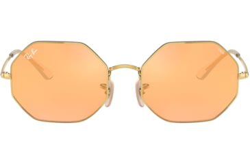 Image of Ray-Ban Octagon 1972 Sunglasses 001/B4-54 - , Photo orange mirror gold Lenses