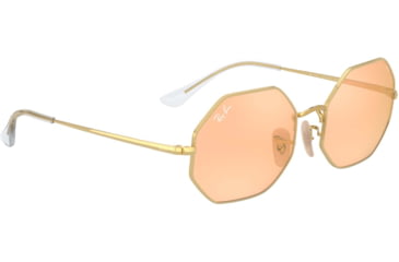 Image of Ray-Ban Octagon 1972 Sunglasses 001/B4-54 - , Photo orange mirror gold Lenses