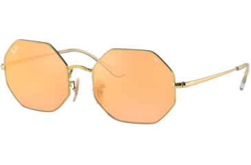 Image of Ray-Ban Octagon RB1972 Sunglasses, Arista, Photo Orange Mirror Gold, 54, RB1972-001-B4-54